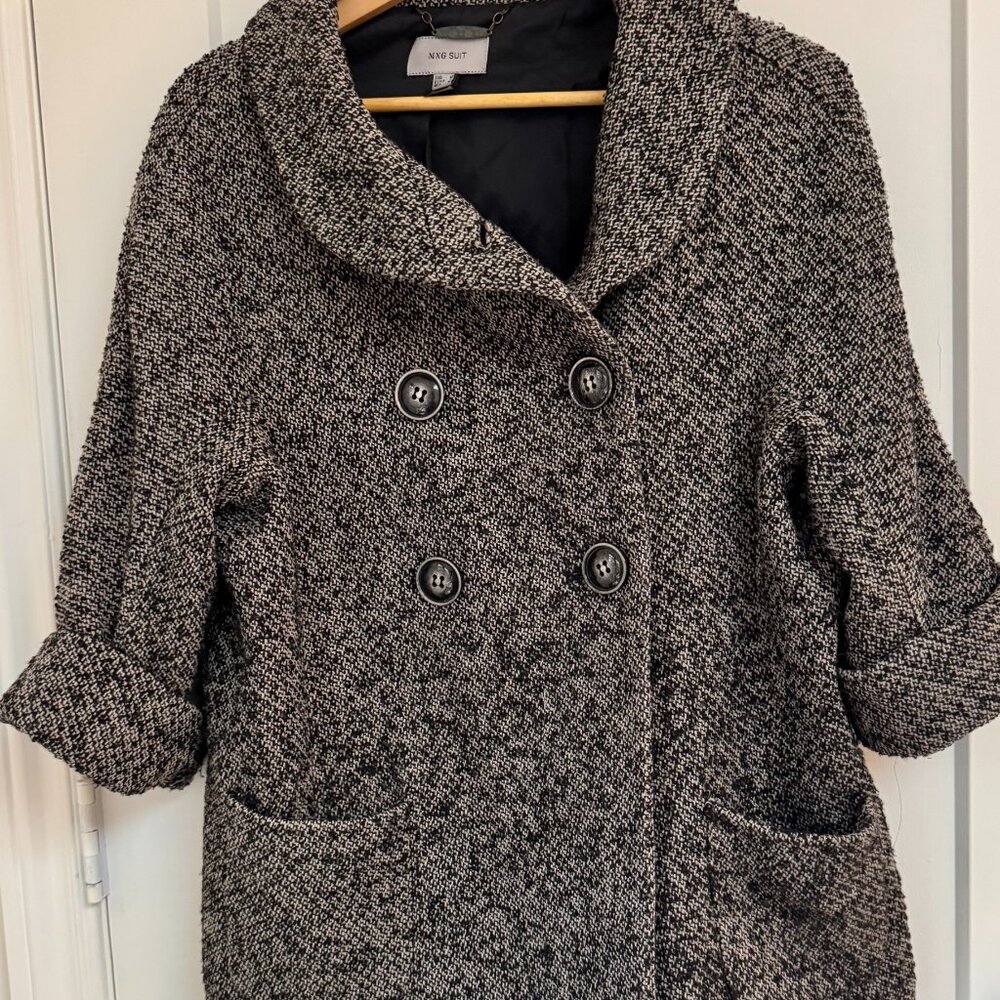 Mango tweed cropped trench - spring must have